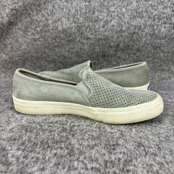 ✅Keds Womens 7.5 Perforated Slip-On Sneakers Gray Casual Comfort Shoes WH60960 - Picture 10 of 11